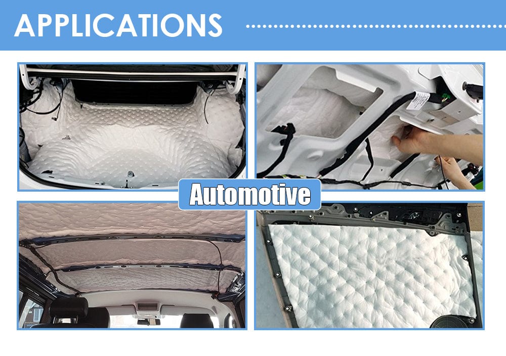 Arrowzoom 5 Pcs Auto Car Quiet Insulation Mat Automotive Deadener
