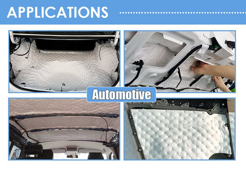 Arrowzoom Car Insulation Automotive Sound Deadener Cotton - 10 Pcs - KK1147