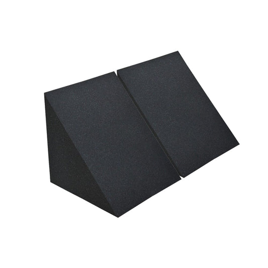 Arrowzoom Triangle Corner Bass Trap Series Solid Colors KK1161 2 Pieces - 30 x 30 x 25 cm /11.8 x 11.8 x 9.8 in / Black