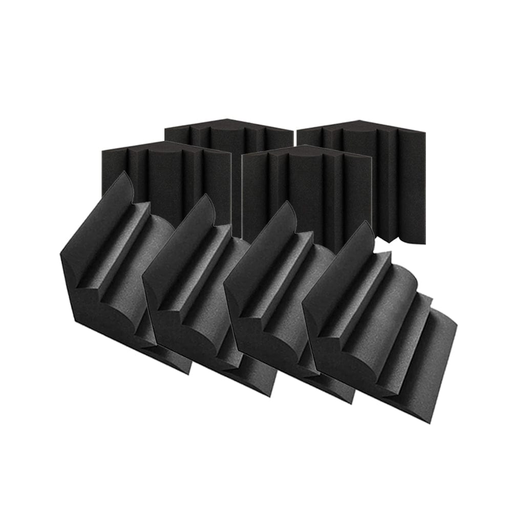 Arrowzoom Bass Trap Series Black Bundle KK1036 8 Pieces - 30 x 30 x 25 cm /11.8 in X 11.8 in X 9.8 in