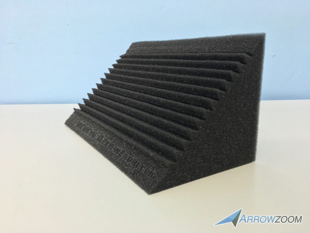 Arrowzoom 4 PCS Multi-Cut Bass Trap Acoustic Panels Sound Absorption Studio Soundproof Foam KK1169