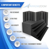 Arrowzoom Black Corner Bass Trap Set KK1043