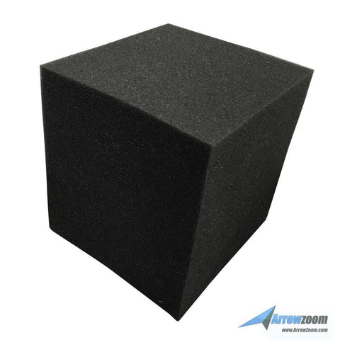 New 1 Pc Cube Corner Bass Trap Block Acoustic Panels Sound Absorption Studio Soundproof Foam 20 x 20 x 20 cm KK1135