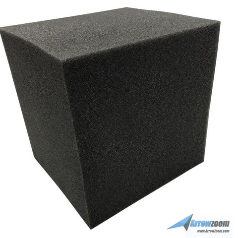 New 2 pcs Cube Corner Bass Trap Block Acoustic Panels Sound Absorption Studio Soundproof Foam 20 x 20 x 20 cm KK1135