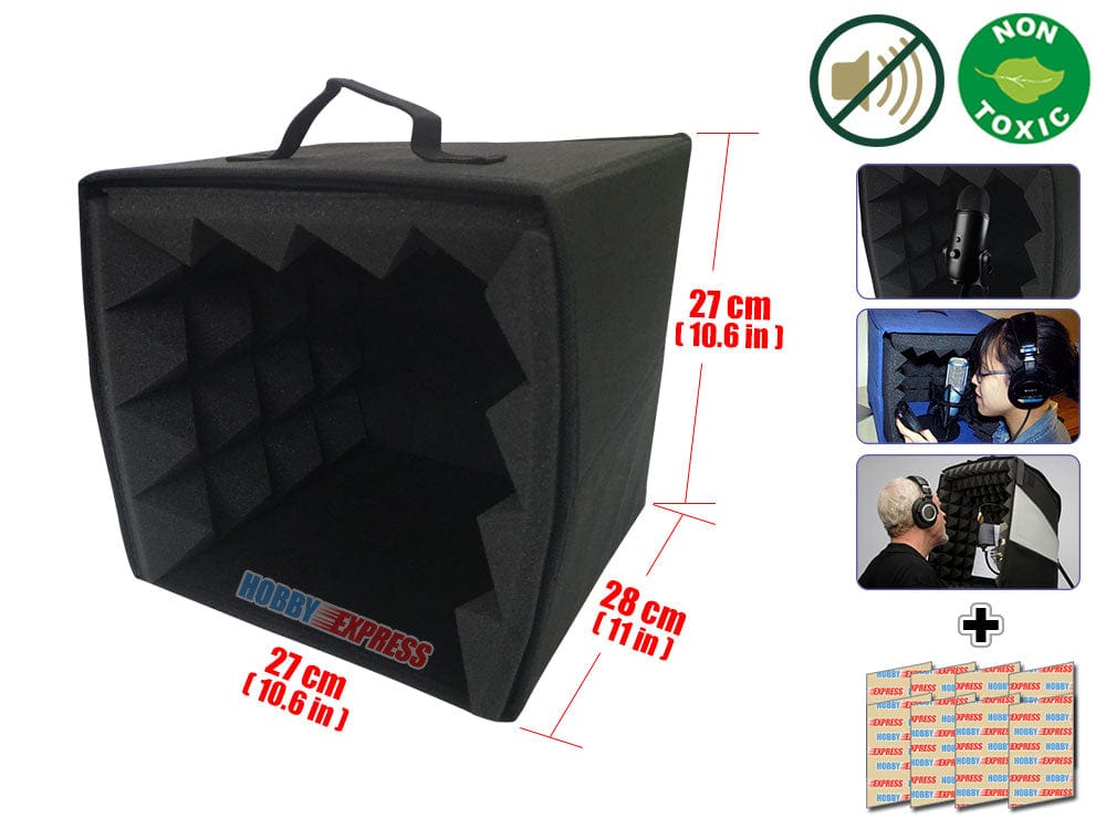 HOBBY EXPRESS - MICROPHONE ISOLATION BOX (1159) – Arrowzoom Acoustics