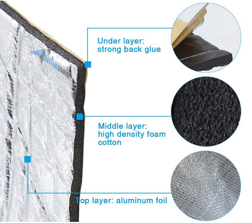 Arrowzoom Fireproof Aluminum Insulation Foil Mat - 1 Meter - KK1151 (Water  Pipe/ Furnace/ AirCon/ Ceiling )