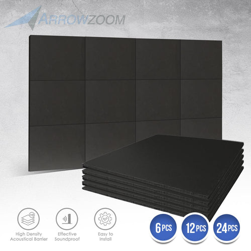 Arrowzoom Mass Loaded Vinyl Sheet - Soundproofing Barrier For Wall, Floor, Ceiling - 30x30cm  - KK1246