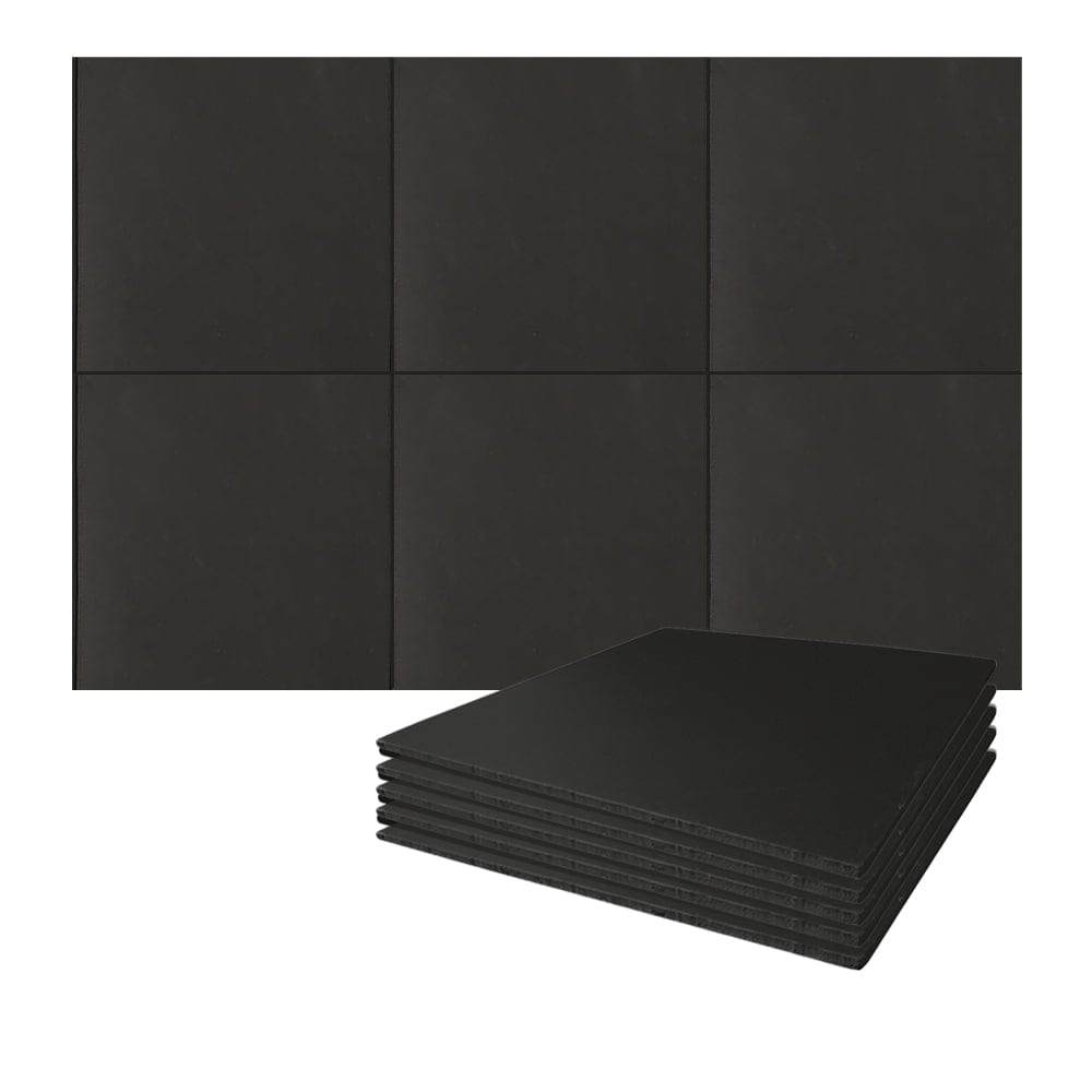 Arrowzoom Mass Loaded Vinyl Sheet - Soundproofing Barrier For Wall, Floor, Ceiling - 30x30cm  - KK1246 Black / 6 / 1.2 mm /0.05 in