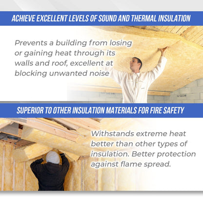 Arrowzoom Acoustic Mineral Wool Thermal Insulation and Room Soundproofing Fiber Waterproof Isolation Roll - KK1157 Mineral Wool