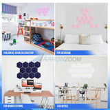 Arrowzoom Hexagon Felt Sound Absorbing Wall Panel - Starry Art - KK1231