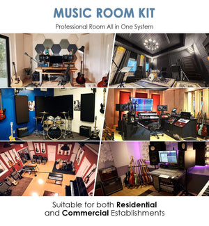 Arrowzoom Complete Package Music Room Kit - All in One Sound Absorption ...