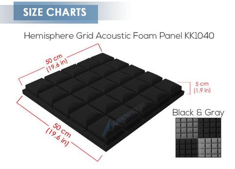 Arrowzoom Complete Package Music Room Kit - All in One Sound Absorption Panels - KK1183