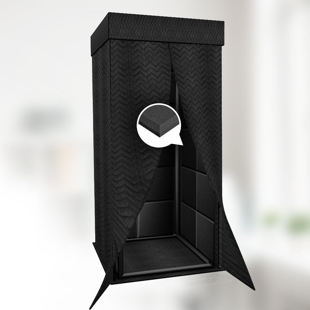 Arrowzoom Sound Absorbing Studio Recording Isolation Privacy Booth | Reduces External Noise for Work, Recording, Podcasts, Singing, Meeting KK1250 Sound Booth w/ 20 pc Flat Bevel Foams