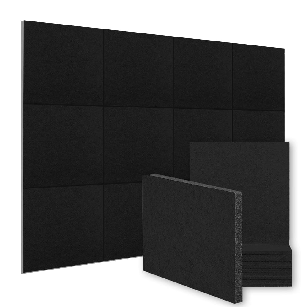 Arrowzoom™ Soundproofing Self Adhesive Panels Wall Kit PRO - KK1259 Black / 24