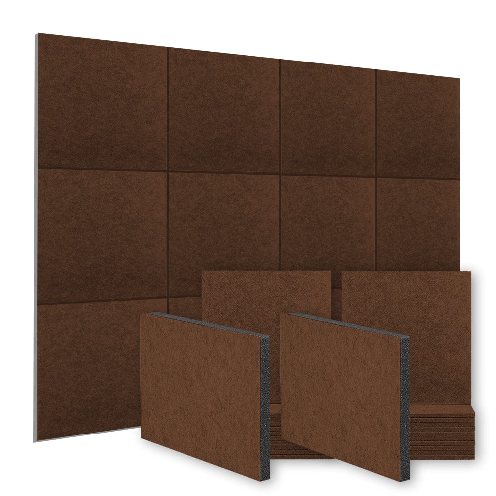 Arrowzoom™ Soundproofing Self Adhesive Panels Wall Kit PRO - KK1259 Brown / 48