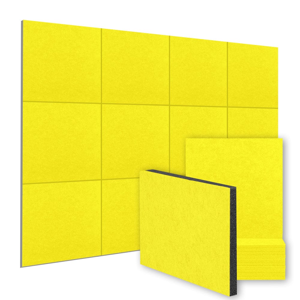 Arrowzoom™ Soundproofing Self Adhesive Panels Wall Kit PRO - KK1259 Yellow / 24