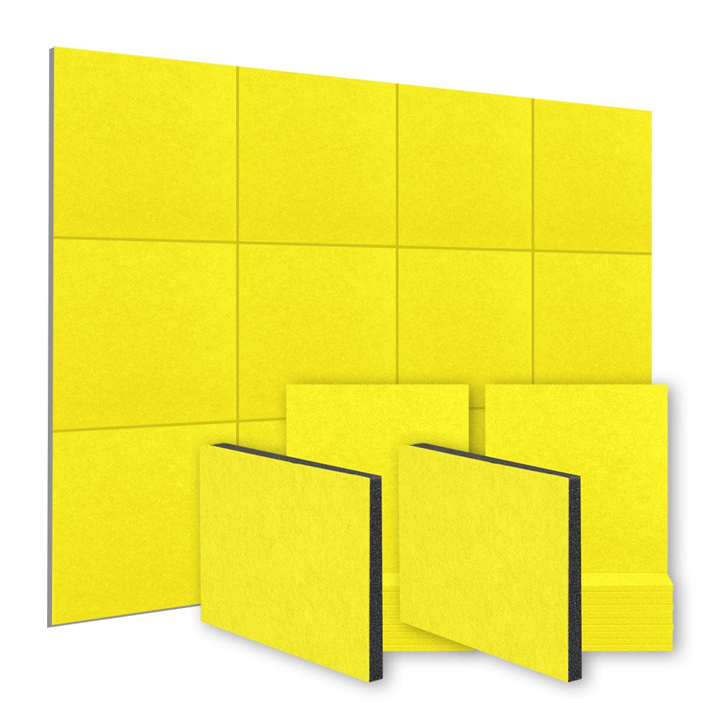 Arrowzoom™ Soundproofing Self Adhesive Panels Wall Kit PRO - KK1259 Yellow / 48