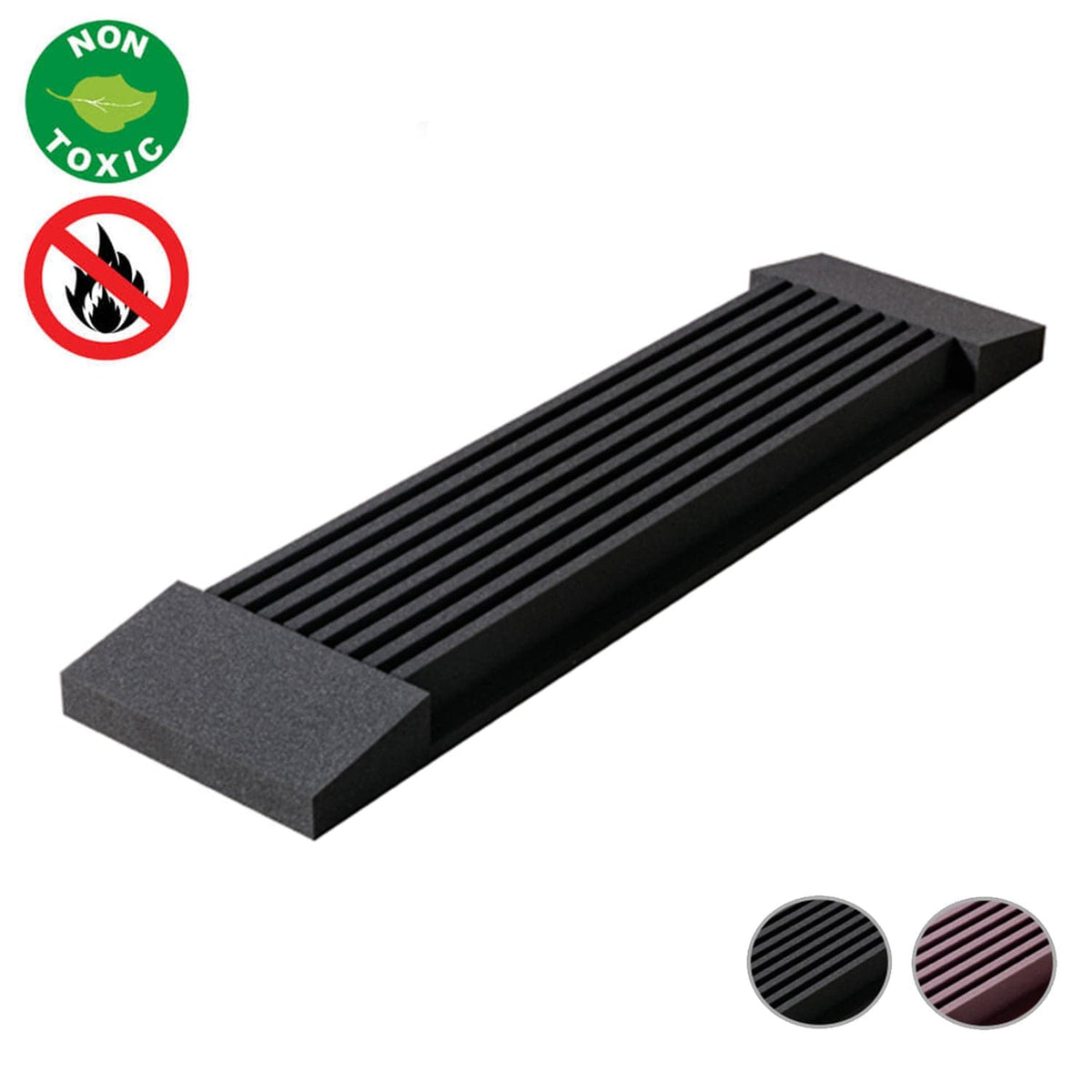 Arrowzoom Wall Set Soundproof Panels - 2 Colors - KK1038 Black