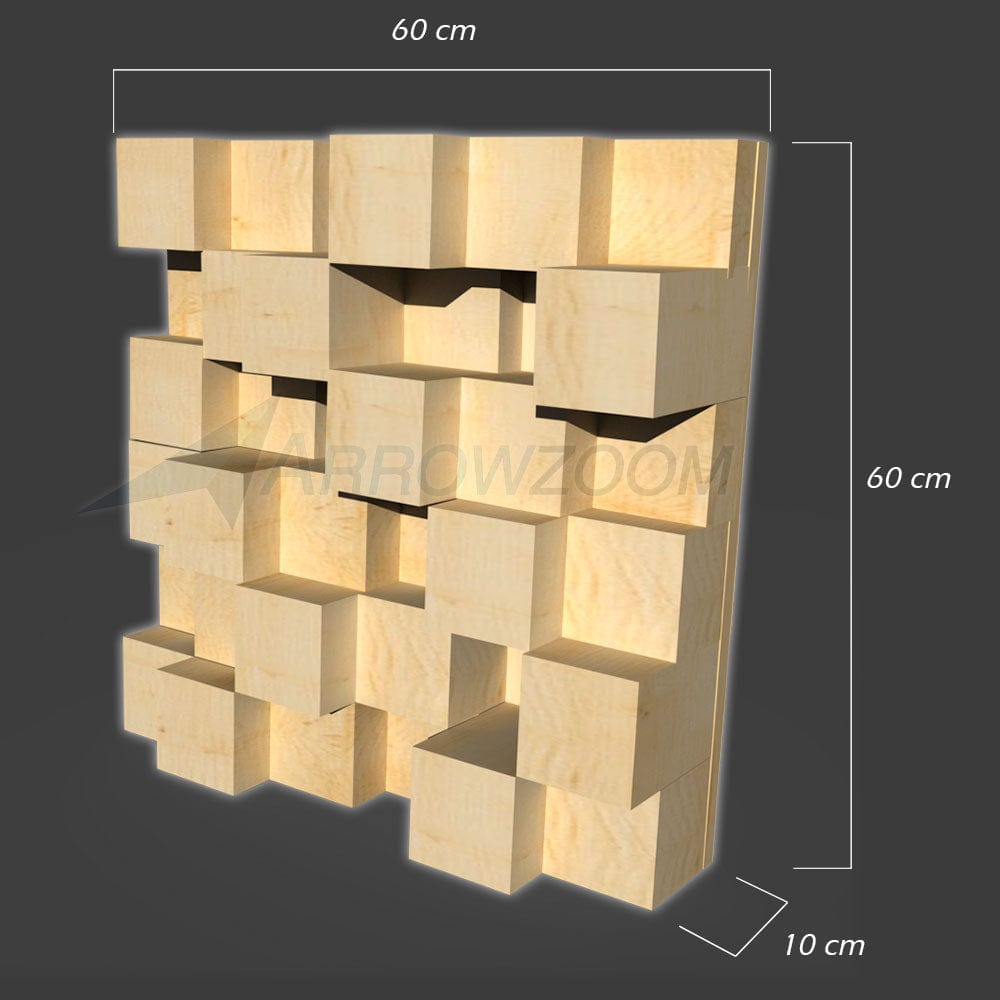 Arrowzoom™ Acoustic Sound Diffuser - Quadratic Skyline - KK1204