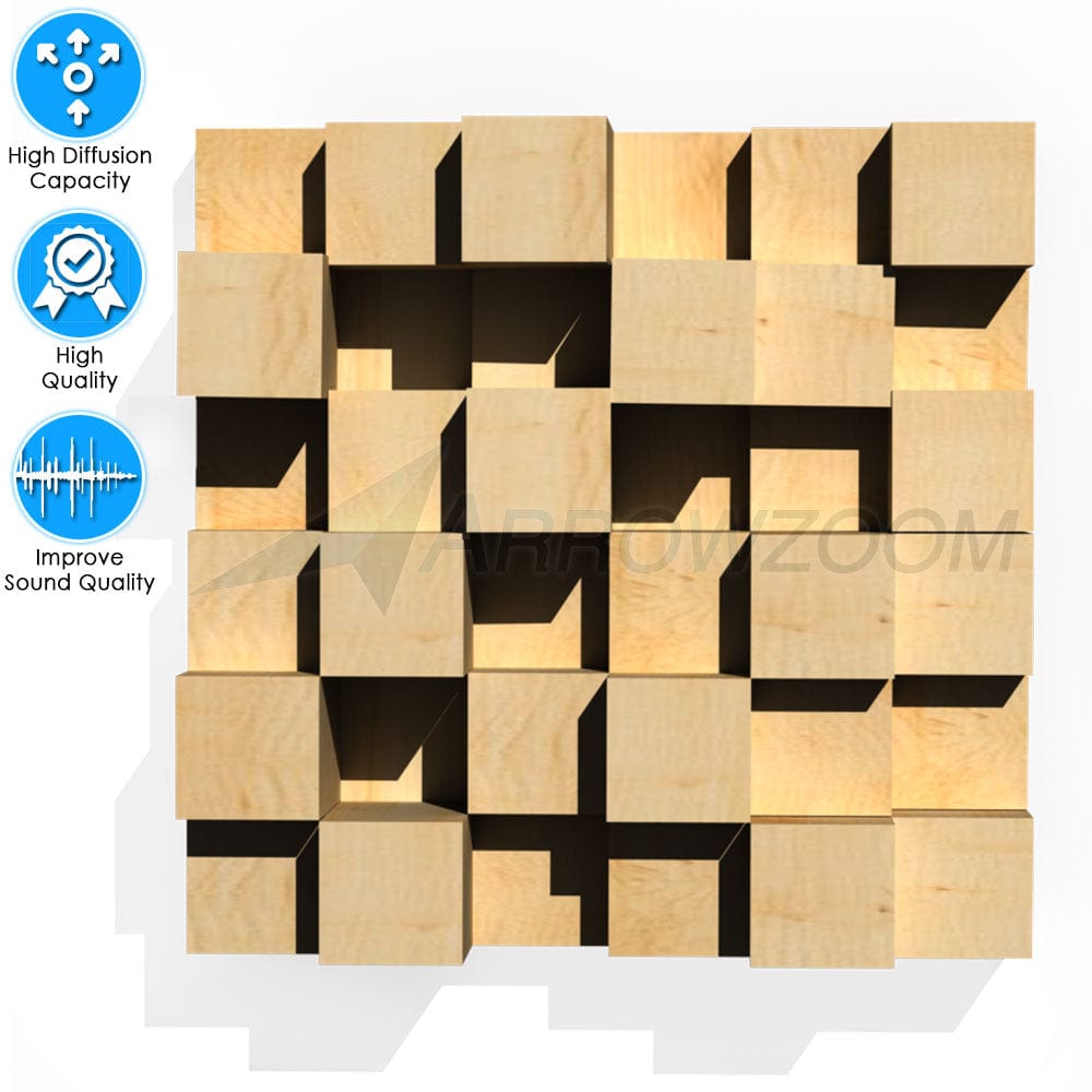 Arrowzoom™ Quadratic Skyline Wooden Sound Diffuser KK1204 | Sound ...