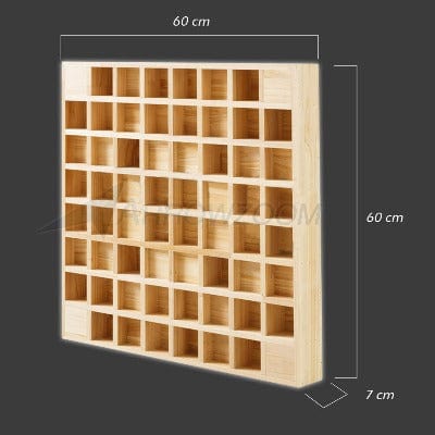 Arrowzoom™ Pro Acoustic Wood Diffuser Panel - 64 Grid - KK1202